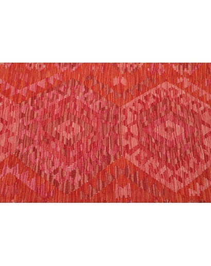Tappeto Kilim Afghanistan rosso beige 87x299