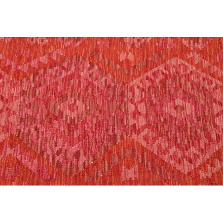 Tappeto Kilim Afghanistan rosso beige 87x299