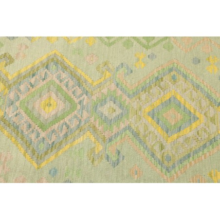 Tappeto Kilim Afghanistan marrone verde 81x264