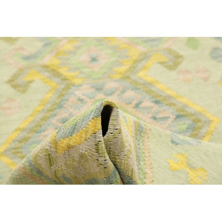 Tappeto Kilim Afghanistan marrone verde 81x264