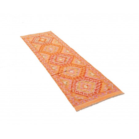 Tappeto Kilim Afghanistan arancione beige 61x197