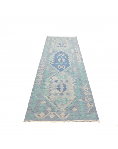 Tappeto Kilim Afghanistan beige bianco 85x300