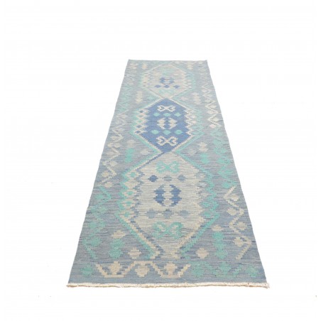 Tappeto Kilim Afghanistan beige bianco 85x300