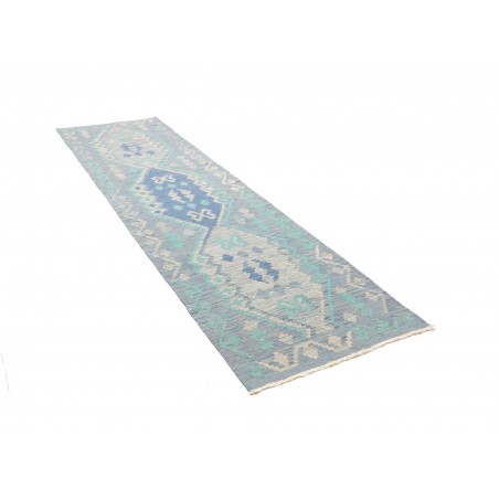 Tappeto Kilim Afghanistan beige bianco 85x300