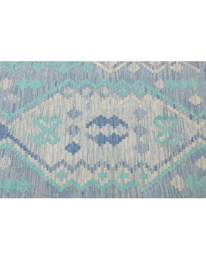 Tappeto Kilim Afghanistan beige bianco 85x300