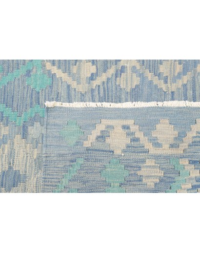 Tappeto Kilim Afghanistan beige bianco 85x300