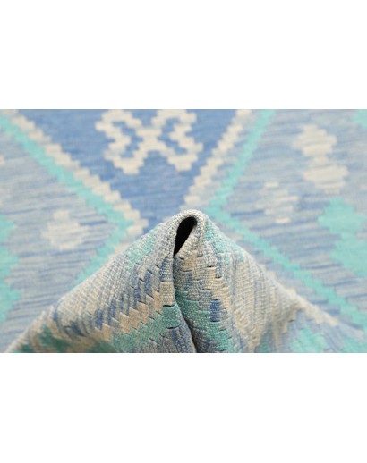 Tappeto Kilim Afghanistan beige bianco 85x300