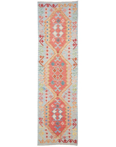 Tappeto Kilim Afghanistan marrone arancione 83x293