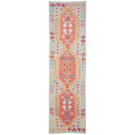 Tappeto Kilim Afghanistan marrone arancione 83x293