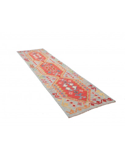 Tappeto Kilim Afghanistan marrone arancione 83x293