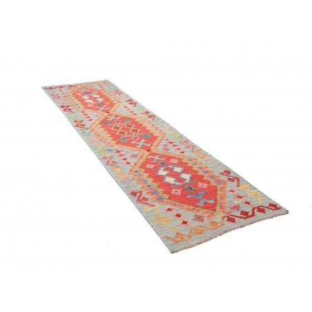 Tappeto Kilim Afghanistan marrone arancione 83x293
