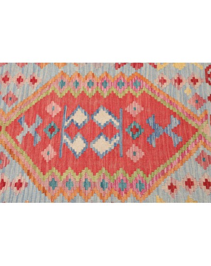 Tappeto Kilim Afghanistan marrone arancione 83x293
