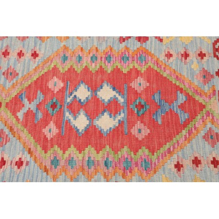 Tappeto Kilim Afghanistan marrone arancione 83x293