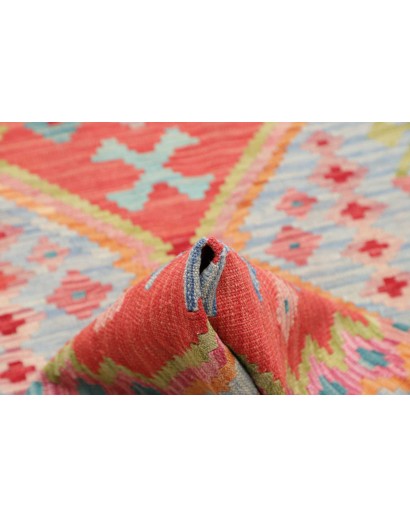 Tappeto Kilim Afghanistan marrone arancione 83x293