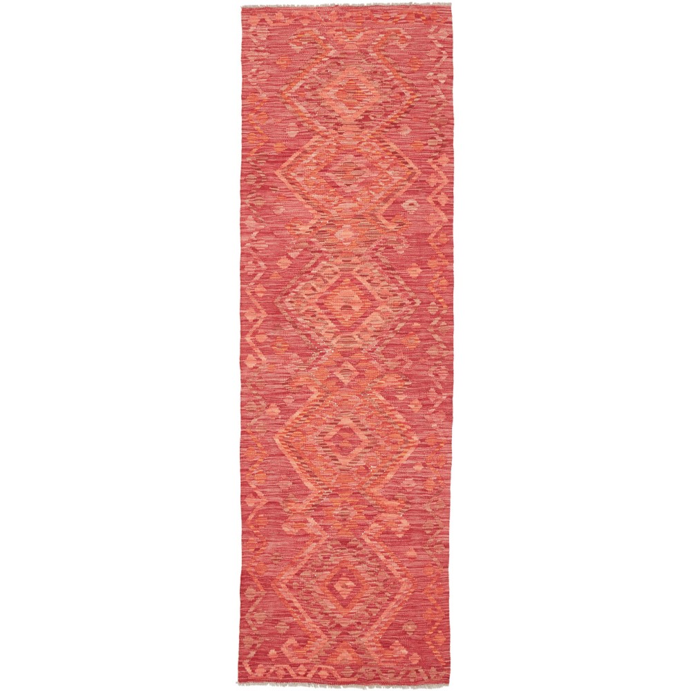 Tappeto Kilim Afghanistan rosso arancione 73x242