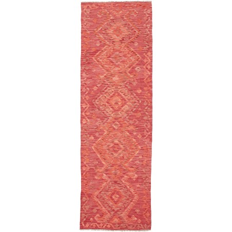 Tappeto Kilim Afghanistan rosso arancione 73x242