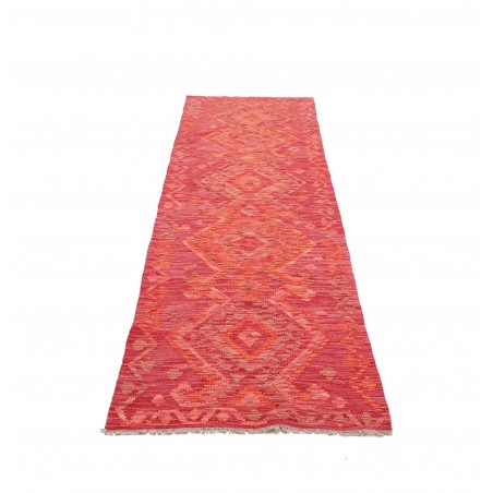 Tappeto Kilim Afghanistan rosso arancione 73x242