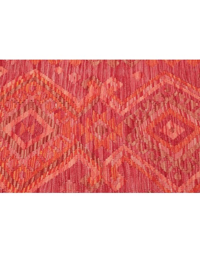 Tappeto Kilim Afghanistan rosso arancione 73x242
