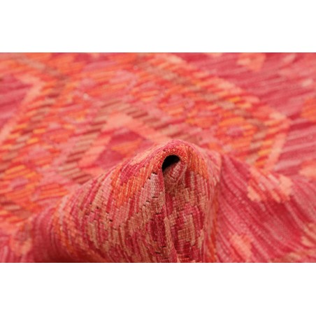 Tappeto Kilim Afghanistan rosso arancione 73x242