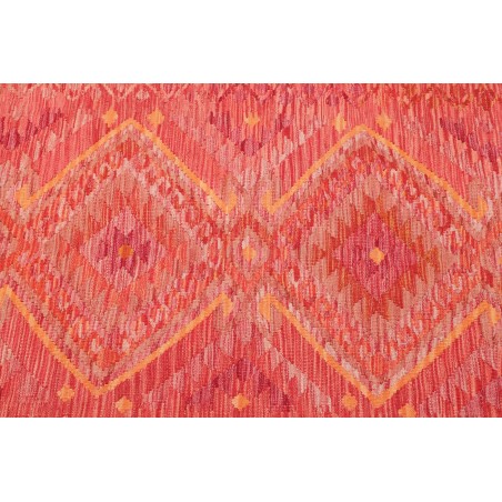 Tappeto Kilim Afghanistan rosso bianco 85x291