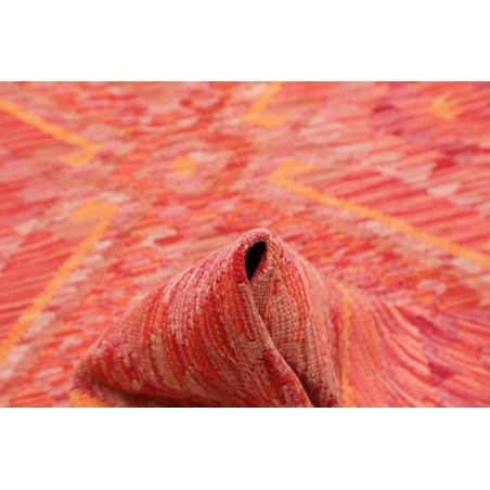 Tappeto Kilim Afghanistan rosso bianco 85x291