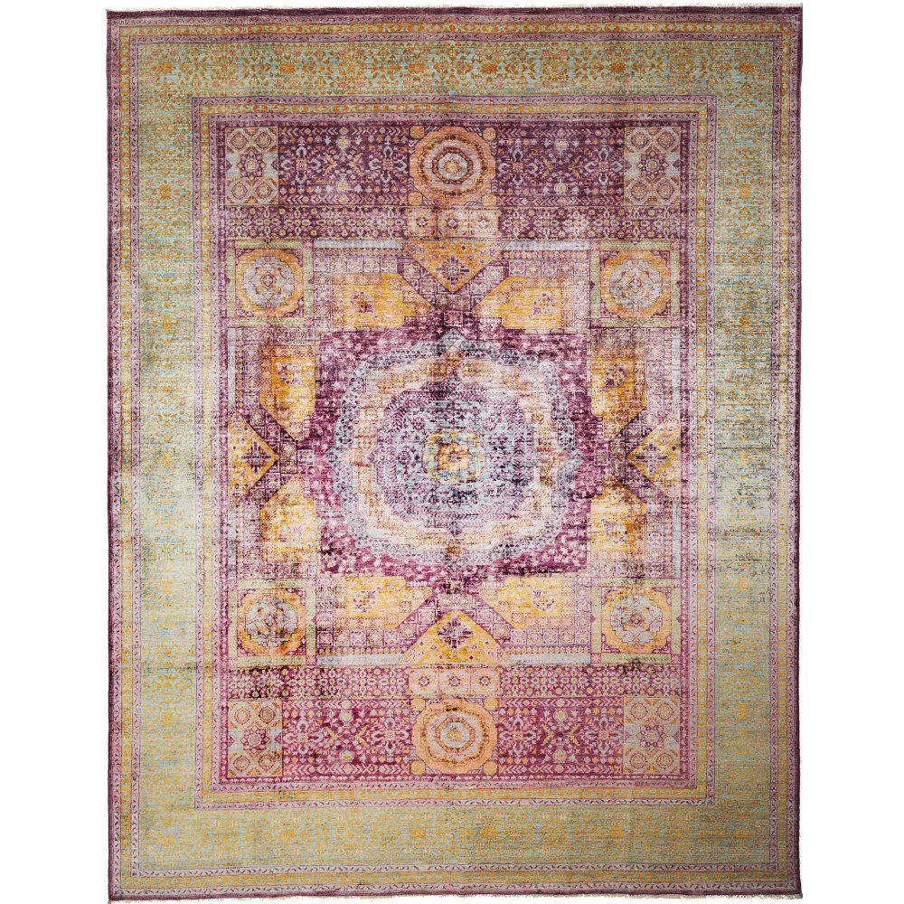 Tappeto Mamlouk Pakistan marrone bianco 270x347 Tappeto Mamlouk Pakistan marrone bianco 270x347