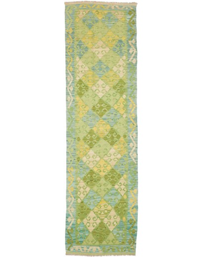 Tappeto Kilim Afghanistan marrone bianco 81x301