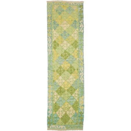 Tappeto Kilim Afghanistan marrone bianco 81x301