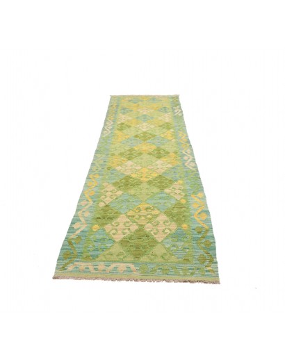 Tappeto Kilim Afghanistan marrone bianco 81x301