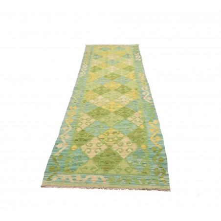 Tappeto Kilim Afghanistan marrone bianco 81x301