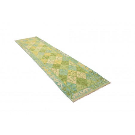 Tappeto Kilim Afghanistan marrone bianco 81x301