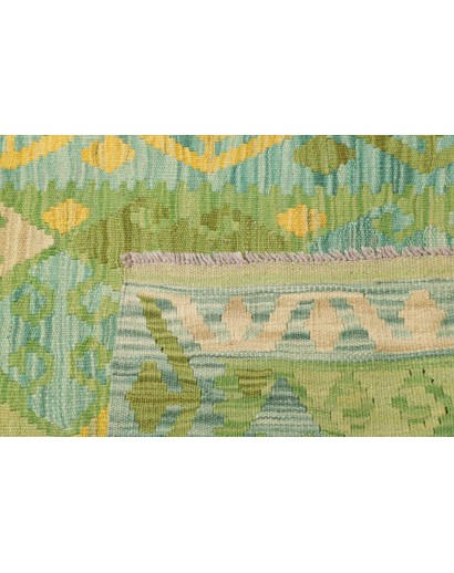 Tappeto Kilim Afghanistan marrone bianco 81x301