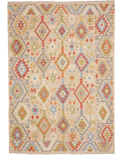 Tappeto Kilim Afghanistan marrone 171x242