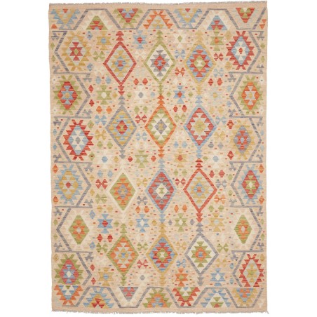 Tappeto Kilim Afghanistan marrone 171x242
