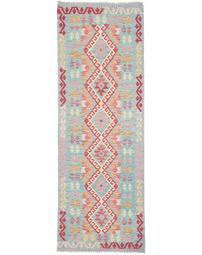 Tappeto Kilim Afghanistan beige rosso 80x234