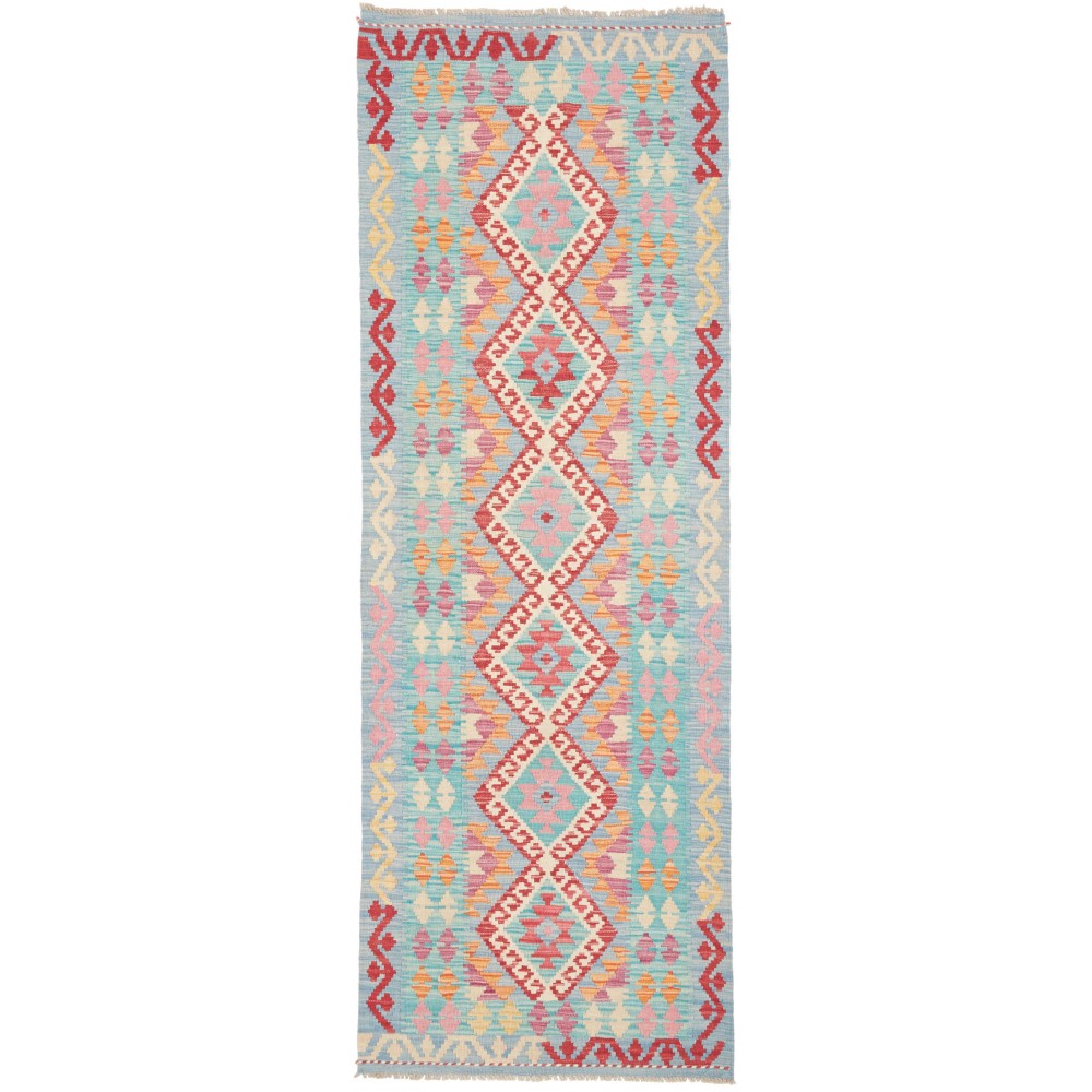Tappeto Kilim Afghanistan beige rosso 80x234