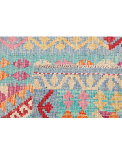 Tappeto Kilim Afghanistan beige rosso 80x234