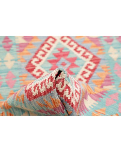 Tappeto Kilim Afghanistan beige rosso 80x234