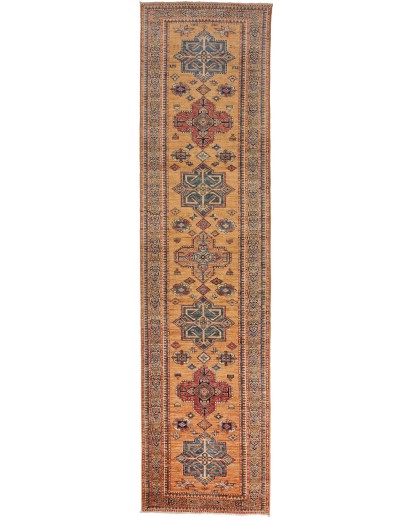 Tappeto Kazak Fine Pakistan arancione 78x306