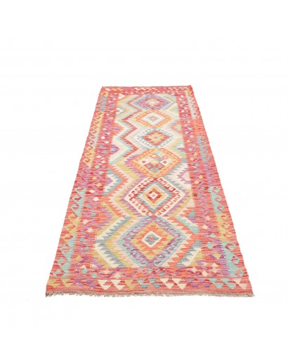 Tappeto Kilim Afghanistan marrone rosso 90x262