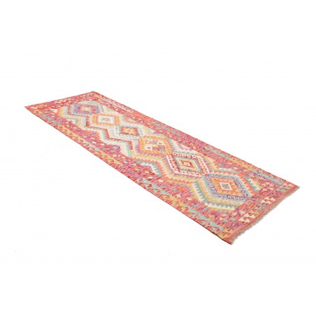 Tappeto Kilim Afghanistan marrone rosso 90x262