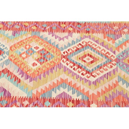 Tappeto Kilim Afghanistan marrone rosso 90x262