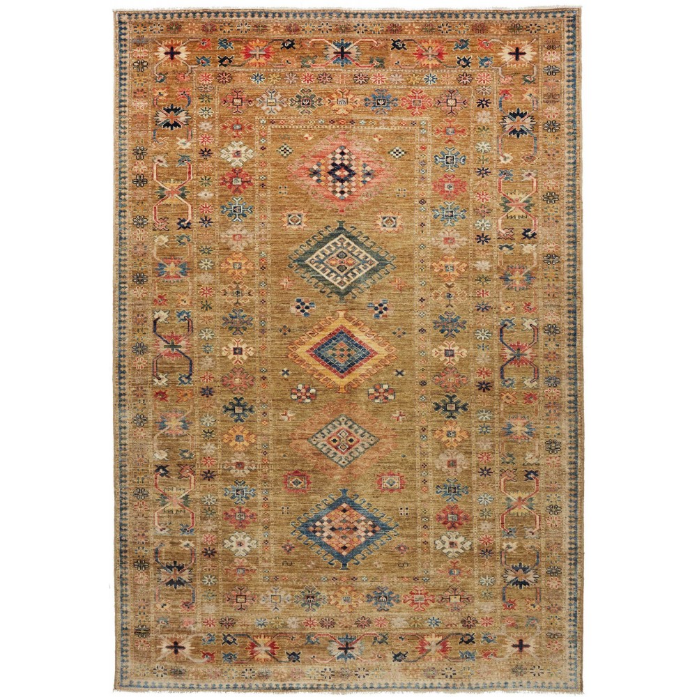 Tappeto Kazak Fine Pakistan arancione 169x247 Tappeto Kazak Fine Pakistan arancione 169x247