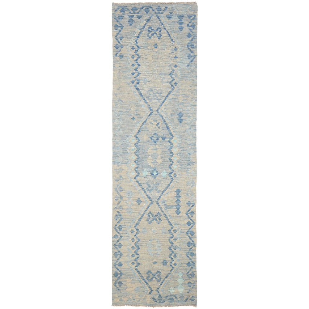 Tappeto Kilim Afghanistan beige grigio 88x312