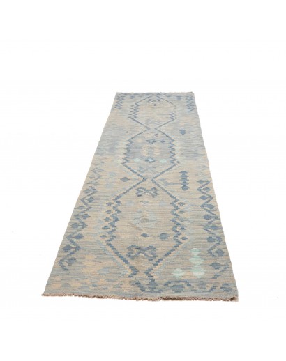 Tappeto Kilim Afghanistan beige grigio 88x312