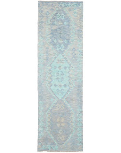 Tappeto Kilim Afghanistan beige bianco 88x298