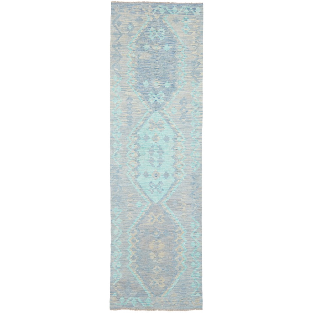 Tappeto Kilim Afghanistan beige bianco 88x298
