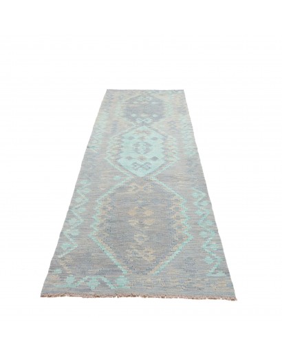 Tappeto Kilim Afghanistan beige bianco 88x298