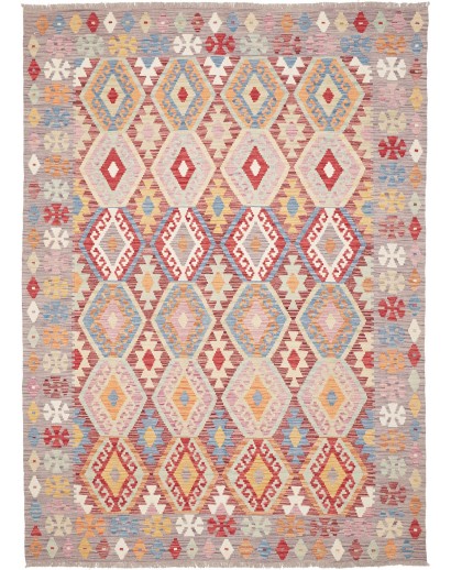 Tappeto Kilim Afghanistan marrone beige 169x248