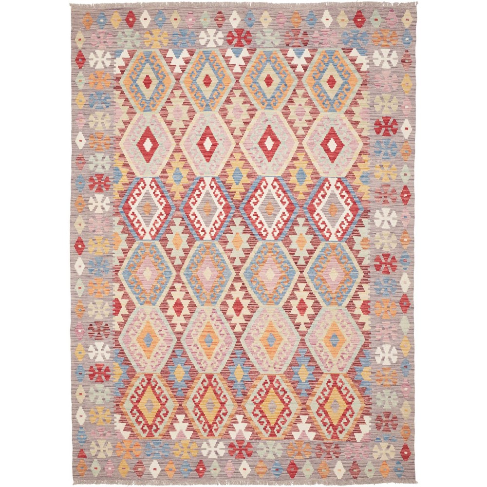 Tappeto Kilim Afghanistan marrone beige 169x248